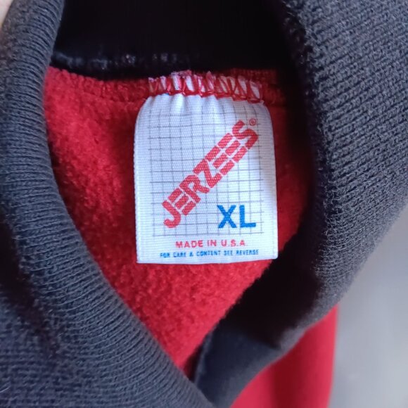 Vintage Women's Sweatshirt XL 90s Red Heart cottagecore Peter Pan Sweat Shirt - Picture 4 of 4